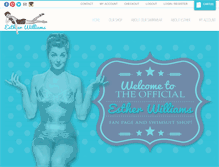 Tablet Screenshot of esther-williams.com